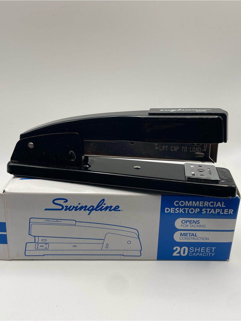 Swingline Commercial Stapler, 20 Sheet Capacity, Jam Free, Metal, Black #4440